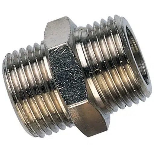 DUBBELE NIPPEL BSP 1/4