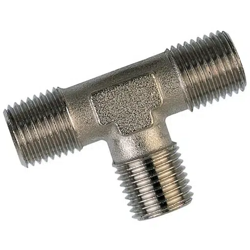 TEE NIPPEL BSPT 1/8