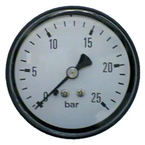 MANO 63MM 0-25 BAR 1/4 BSP ACHTER