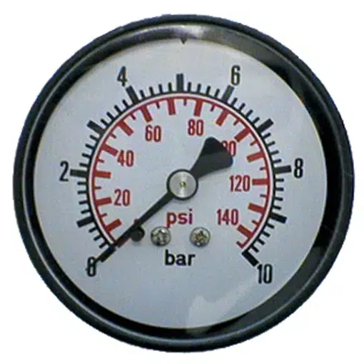 BPOMP MANO 63MM 0-10 BAR 1/4 BSP ACHTER