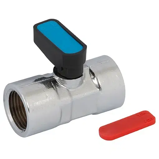 MINI (GAS)KOGELAFSLUITER FEM 3/8"