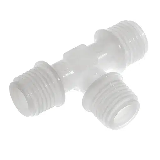 3/8" BSPT MALE TEE PVDF