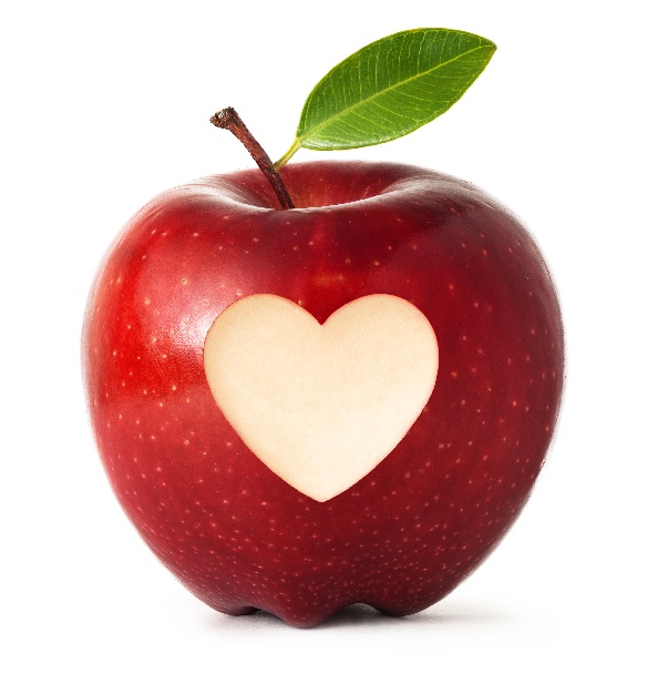 apple red heart good dimention